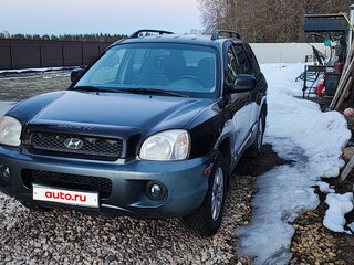 2001 Hyundai Santa Fe I, чёрный, 475000 рублей, вид 1