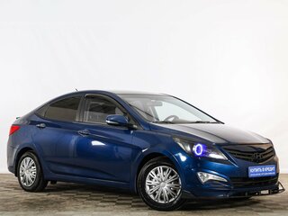 2016 Hyundai Solaris I Рестайлинг, синий, 999000 рублей, вид 1