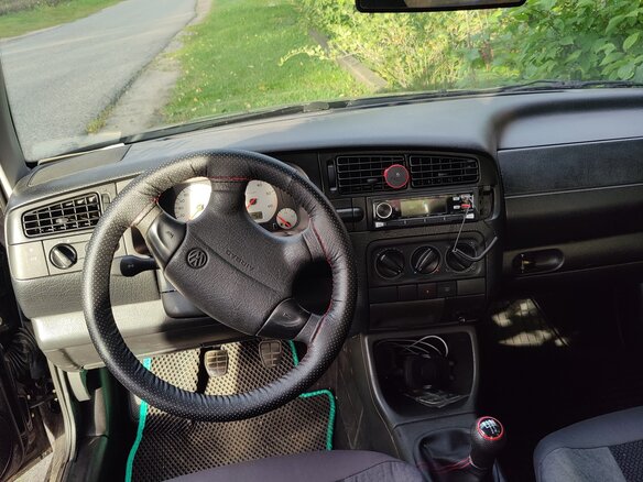 1997 Volkswagen Golf III, чёрный, 190000 рублей - вид 6
