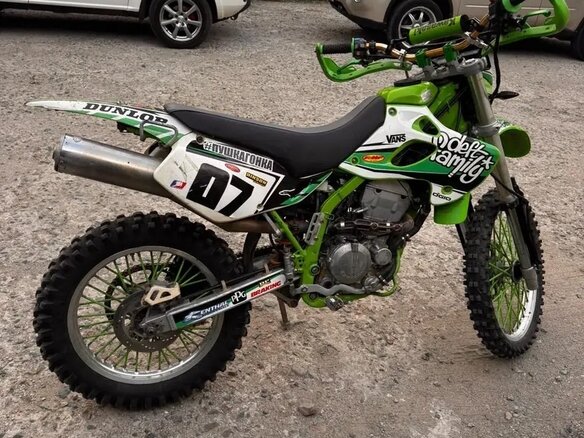 2007 Kawasaki KLX 250, зелёный, 250000 рублей - вид 3