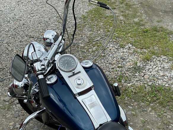 2000 Harley-Davidson Softail Standard, синий, 620000 рублей - вид 13