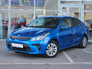 2019 Kia Rio IV, синий, 1379000 рублей, вид 1
