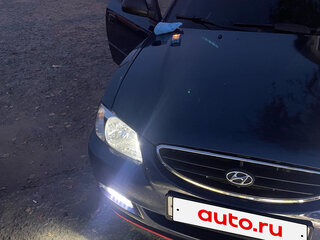 2008 Hyundai Accent ТагАЗ II, синий, 205000 рублей, вид 2