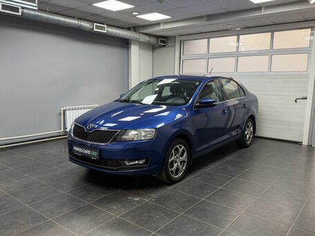 2017 Skoda Rapid I Рестайлинг, синий, 1475000 рублей, вид 1