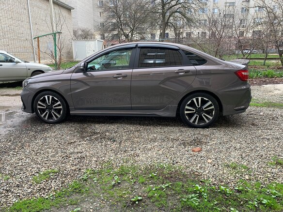 2021 Lada (ВАЗ) Vesta I, серый, 1200000 рублей - вид 8