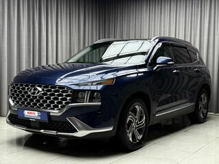 2021 Hyundai Santa Fe IV Рестайлинг, синий, 3449000 рублей, вид 1