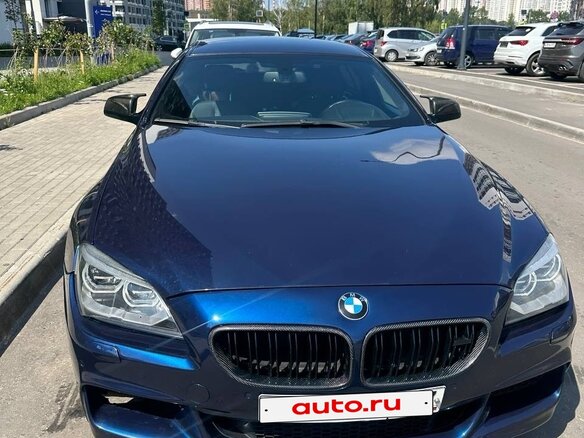 2013 BMW 6 серии Gran Coupe 640d xDrive III (F06/F13/F12), синий, 3050000 рублей - вид 2