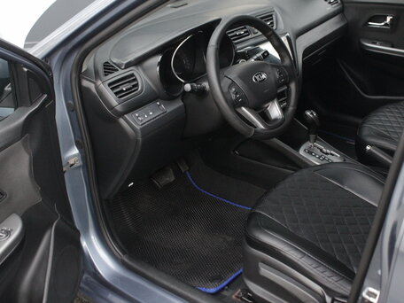 2013 Kia Rio 4-speed III, голубой, 830000 рублей, вид 5