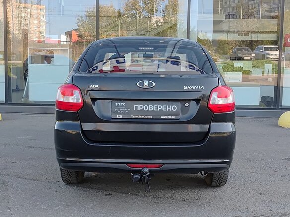 2014 Lada (ВАЗ) Granta, чёрный - вид 5
