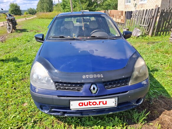 2003 Renault Symbol I Рестайлинг, синий - вид 1