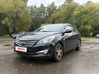 2014 Hyundai Solaris I Рестайлинг, чёрный, 1015000 рублей, вид 1