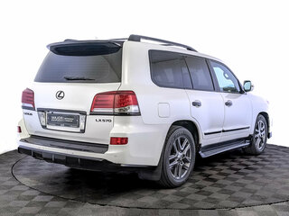 2014 Lexus LX 570 III Рестайлинг, белый, 4200000 рублей, вид 5