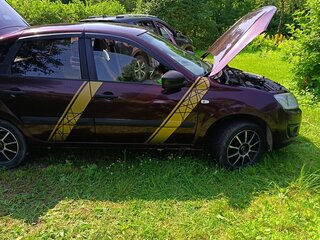 2017 Lada (ВАЗ) Granta I, пурпурный, 310000 рублей, вид 2