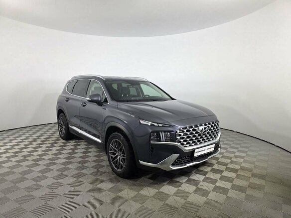 2021 Hyundai Santa Fe IV Рестайлинг, синий - вид 2