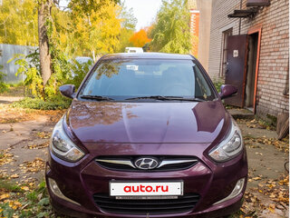 2012 Hyundai Solaris I, фиолетовый, 745000 рублей, вид 1