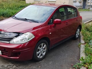 2008 Nissan Tiida I, красный, 670000 рублей, вид 1