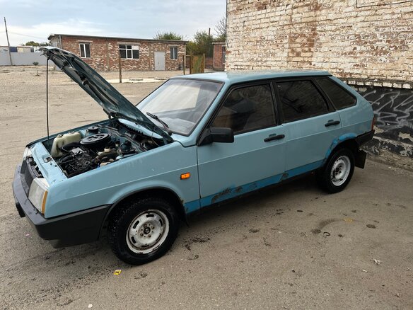 1990 Lada (ВАЗ) 2109, голубой, 75000 рублей - вид 1