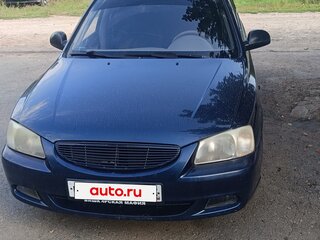 2008 Hyundai Accent ТагАЗ II, синий, 450000 рублей, вид 1