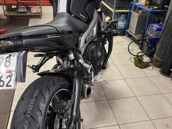 2015 Yamaha MT-09 (FZ-09), фиолетовый, 600000 рублей - вид 7