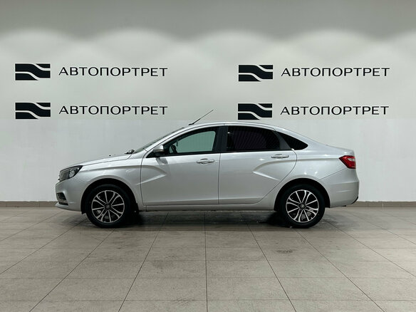 2017 Lada (ВАЗ) Vesta I, серебристый, 619000 рублей - вид 1