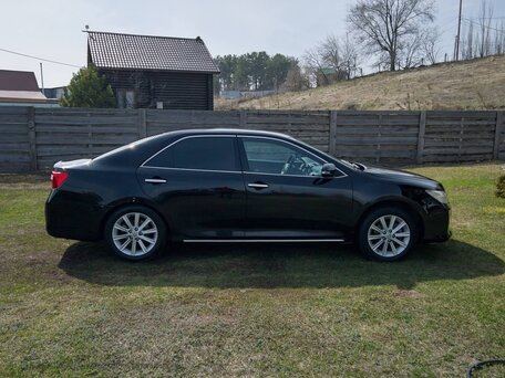 2012 Toyota Camry VII (XV50), чёрный, 1290000 рублей, вид 3