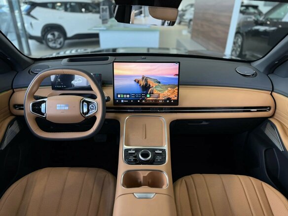2026 Geely EX5 Гибрид EM-i, синий - вид 10
