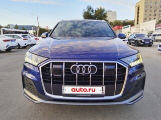 2021 Audi Q7 45 TDI II (4M) Рестайлинг, синий, 7250000 рублей, вид 3