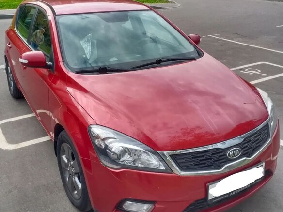 2012 Kia Ceed I Рестайлинг, красный - вид 1