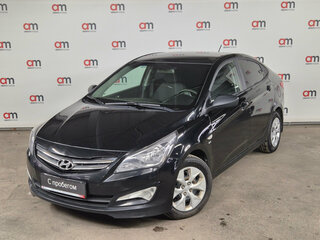 2016 Hyundai Solaris I Рестайлинг, чёрный, 899000 рублей, вид 3