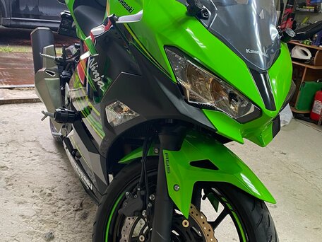 2019 Kawasaki Ninja 400, зелёный, 630000 рублей, вид 5