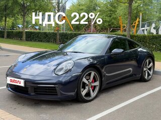 2019 Porsche 911 Carrera 4S VIII (992), синий, 13250000 рублей, вид 2