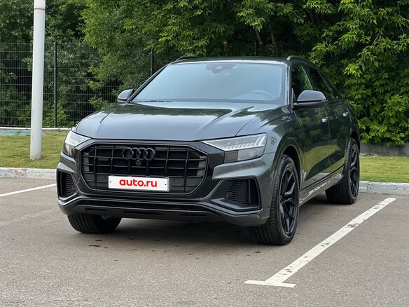 2019 Audi Q8 55 TFSI I (4M), серый, 6100000 рублей - вид 6