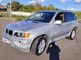 2002 BMW X5 3.0i I (E53), серебристый, 800000 рублей, вид 1