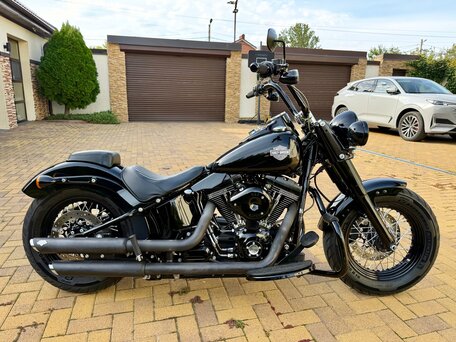 2017 Harley-Davidson Softail Slim, чёрный, 1450000 рублей, вид 4