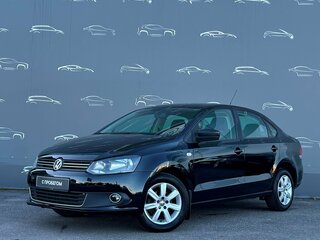 2012 Volkswagen Polo V, чёрный, 741500 рублей, вид 1