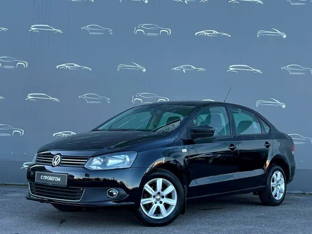 2012 Volkswagen Polo V, чёрный, 741500 рублей, вид 1