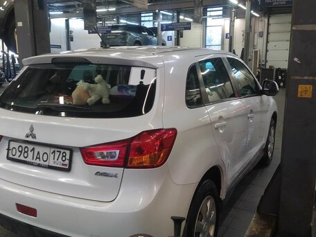 2014 Mitsubishi ASX I Рестайлинг, белый, 1197000 рублей, вид 3