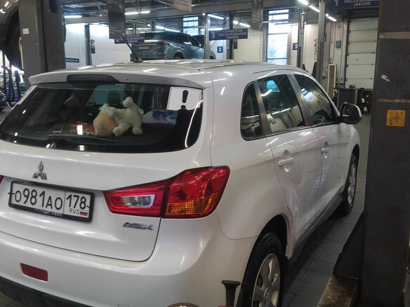 2014 Mitsubishi ASX I Рестайлинг, белый, 1197000 рублей - вид 2