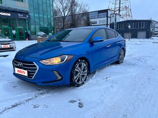 2016 Hyundai Elantra VI (AD), синий, 1350000 рублей, вид 1