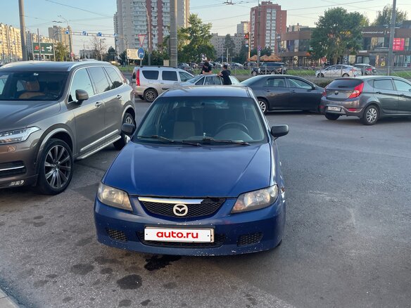1998 Mazda 323 VI (BJ), синий, 100000 рублей - вид 2
