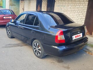 2008 Hyundai Accent ТагАЗ II, чёрный, 185000 рублей, вид 3