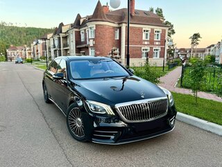 2015 Mercedes-Benz S-Класс 350 CDI BlueTEC Long 9G-TRONIC VI (W222, C217), чёрный, 4290000 рублей, вид 2