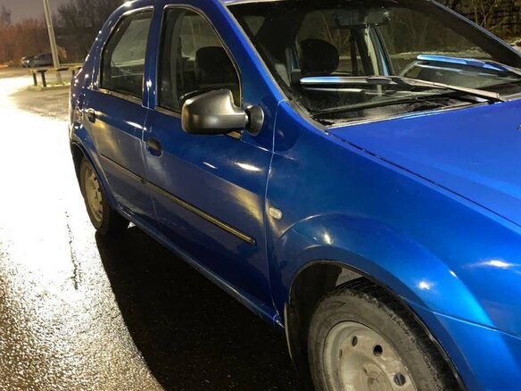 2007 Renault Logan I, синий, 335000 рублей - вид 7