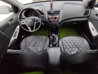 2016 Hyundai Solaris I Рестайлинг, синий, 950000 рублей, вид 1
