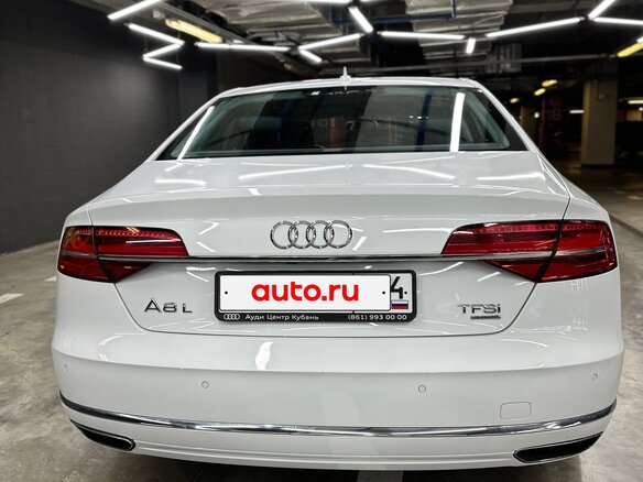 2014 Audi A8 Long III (D4) Рестайлинг, белый, 2350000 рублей - вид 5
