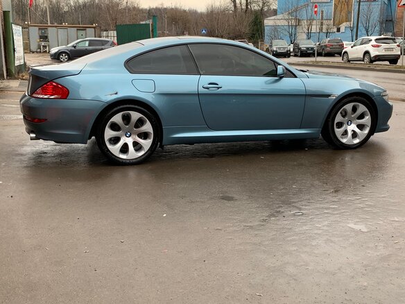 2008 BMW 6 серии 630i II (E63/E64) Рестайлинг, голубой - вид 16