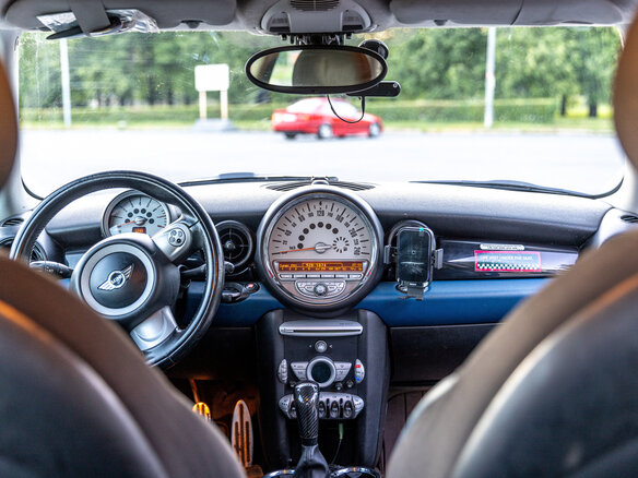 2007 Mini Hatch Cooper S II (R56), синий, 950000 рублей - вид 5