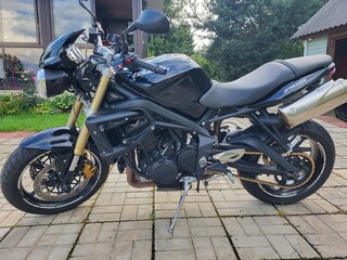 2012 Triumph Street Triple, чёрный, 520000 рублей, вид 1
