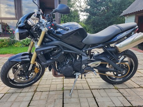2012 Triumph Street Triple, чёрный, 520000 рублей, вид 1