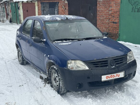 2007 Renault Logan I, синий, 190000 рублей - вид 2